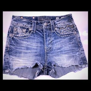 Miss Me High rise distressed shorts